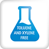 Toluene and xylene free icon 99 x 99
