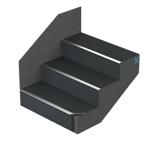 Triflex StairCoat Reinforced with Quartz Design small grain quartz