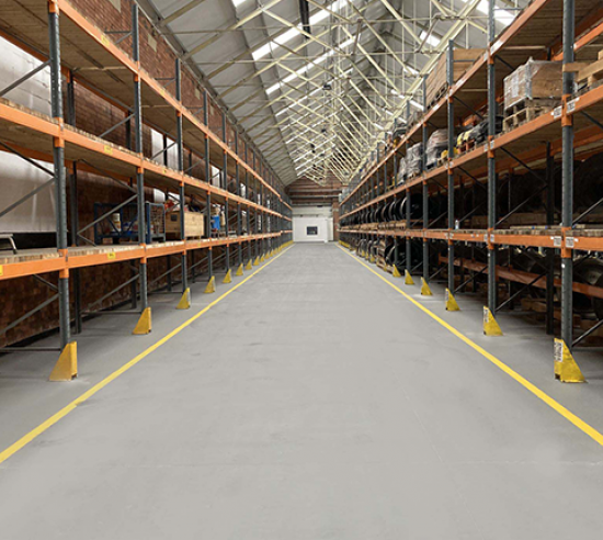 Triflex industrial flooring system for Network Rail, Holgate