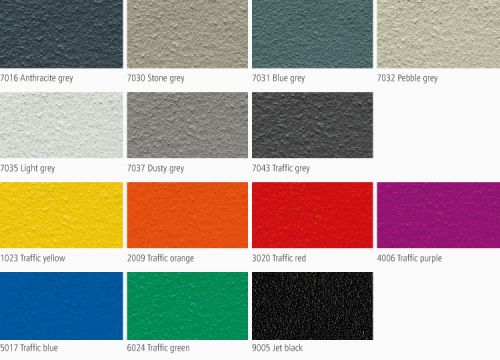 Car park colour card