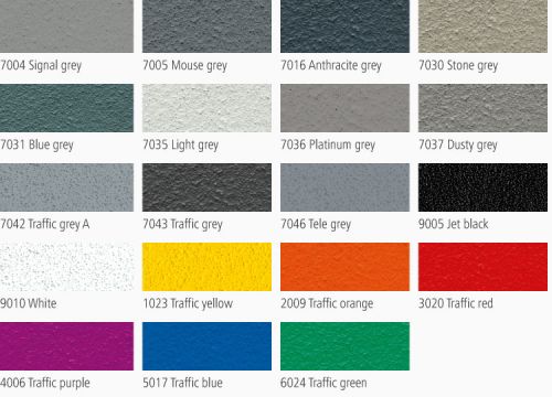 Triflex DeckDefence Epoxy colour card