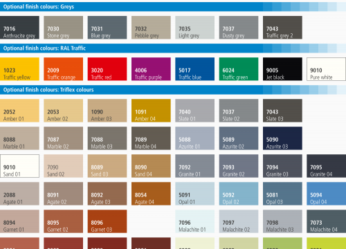 Triflex ProTect warm roof colours