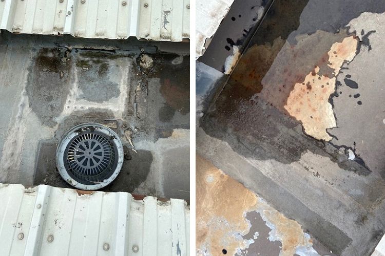 Lutterworth Commercial Gutter Refubishment before image 1