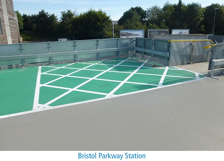 Bristol Parkway Station Triflex waterproofing image