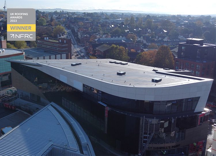 Two Award Winning Triflex Liquid Roofing Systems St Sidwells Point