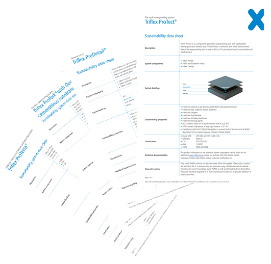 Triflex Sustainability Data Sheets