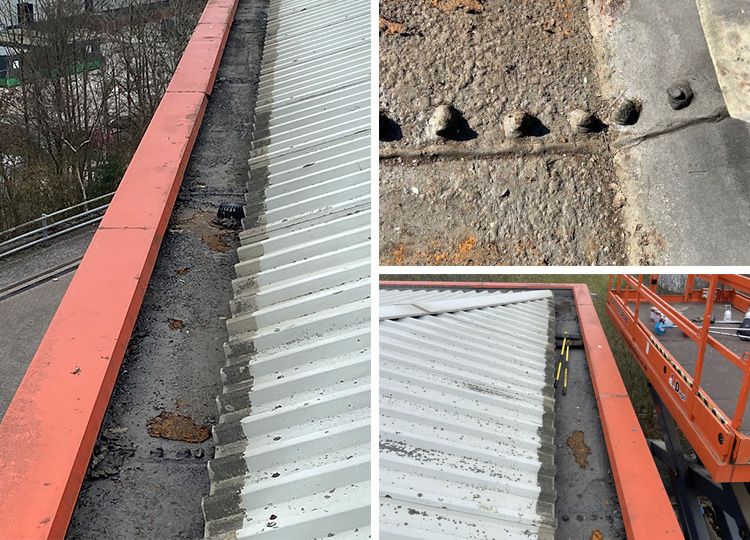 Triflex case study Footasylum Rugeley gutter waterproofing the challenge image