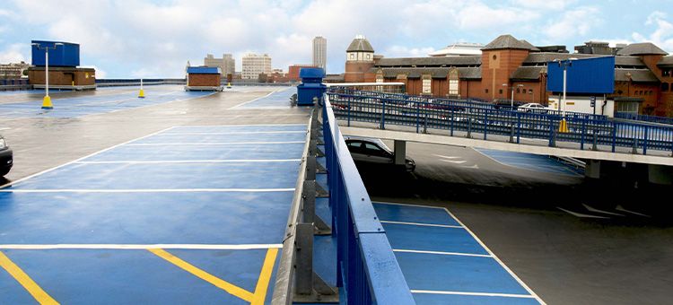 Triflex Solutions for failing asphalt: Multi-storey car park decks and ramps - asphalt overlay