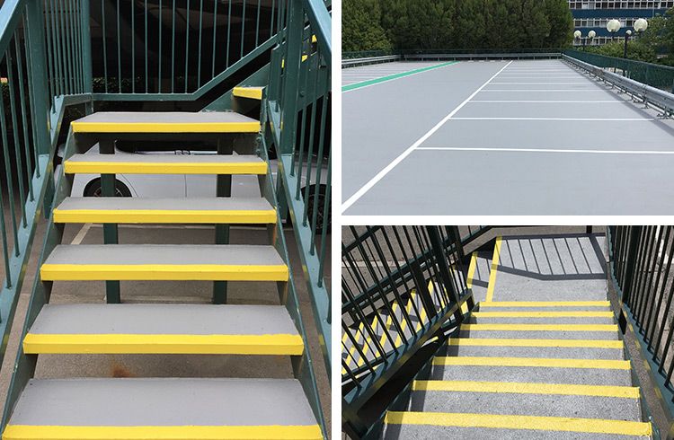 Completed car park with Triflex