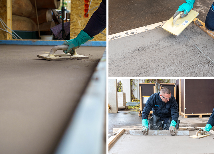 Triflex CeFix grid image of product application.