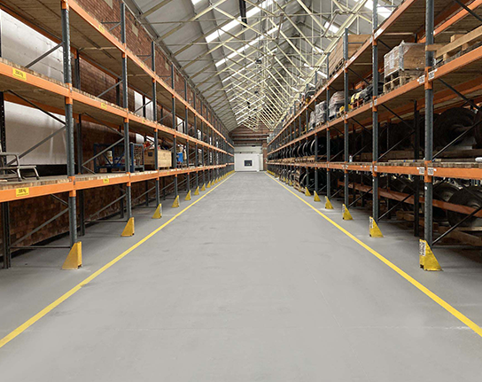 Triflex industrial flooring system for Network Rail, Holgate