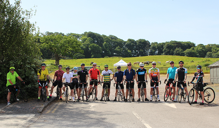 Image of some of the riders from the Triflex Sportive Event which took place in June 2022