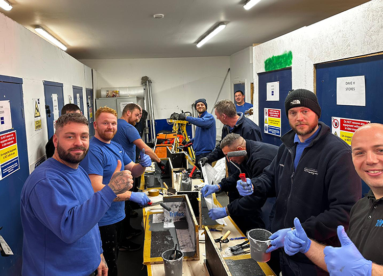 Image of Stonbury at Triflex training 