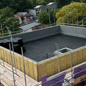 Triflex blog, 5 Sustainable considerations for flat roof refurbishment: Enhancing durability and efficiency blue-roof