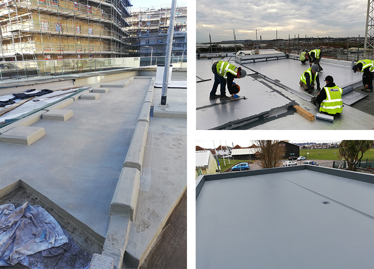 Triflex image of Le Clos Mourant in Jersey during works