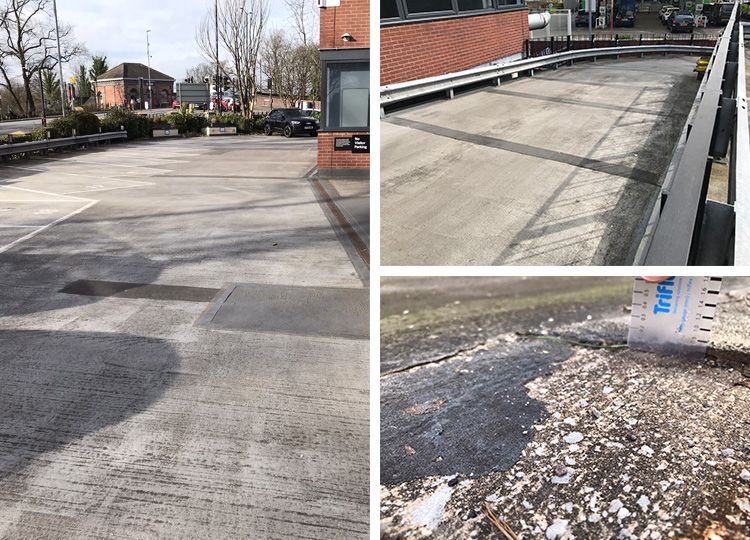 Triflex case study, Marsland House car park in Greater Manchester the challenge grid image