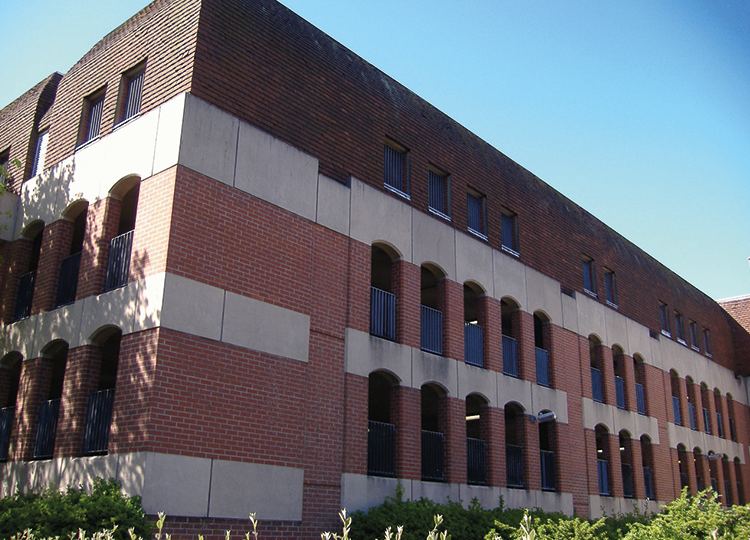 Triflex image of Middleborough car park building in Colchester.
