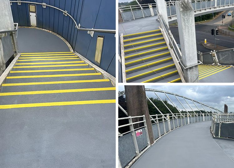 Triflex case study St Luke's Church of England School footbridge the solution