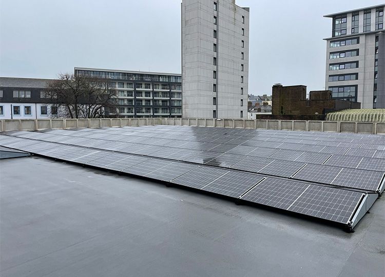 Triflex case study Theatre Royal Plymouth pv panels image