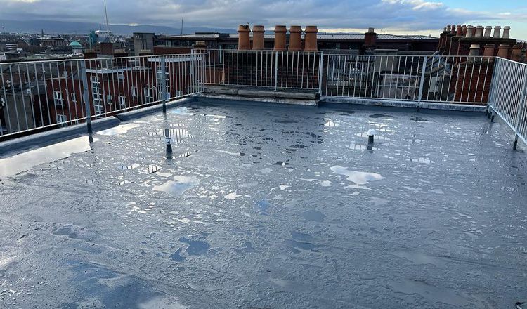 Triflex liquid roofing systems Mountjoy Square