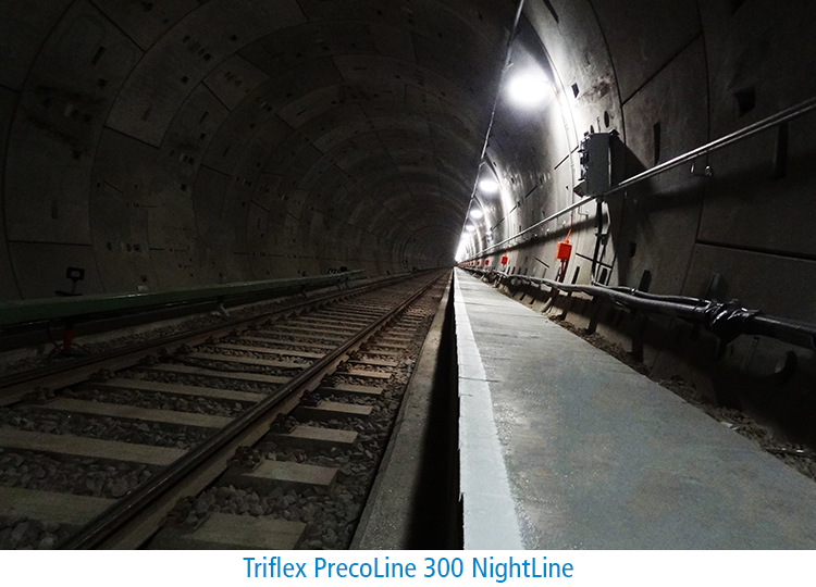 Triflex Preco Line 300 NightLine railway image