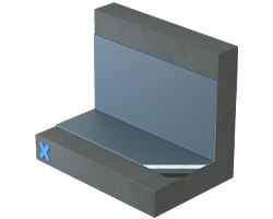 Triflex waterproofing for gutters, Triflex ProDetail build-up image