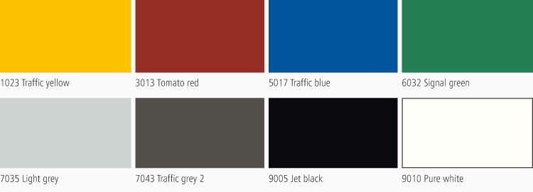 Triflex SafetyCoat colour card