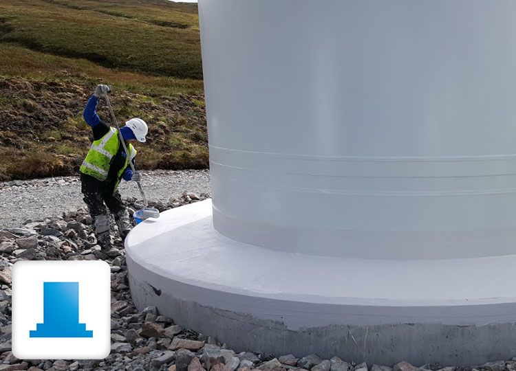 wind turbines foundations