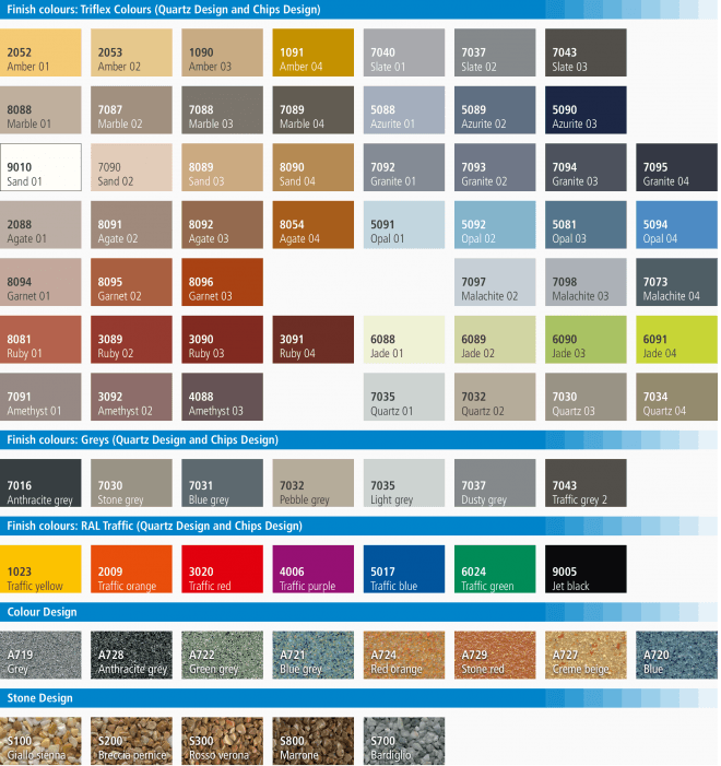 Triflex ProTerra and Triflex ProTerra colour card